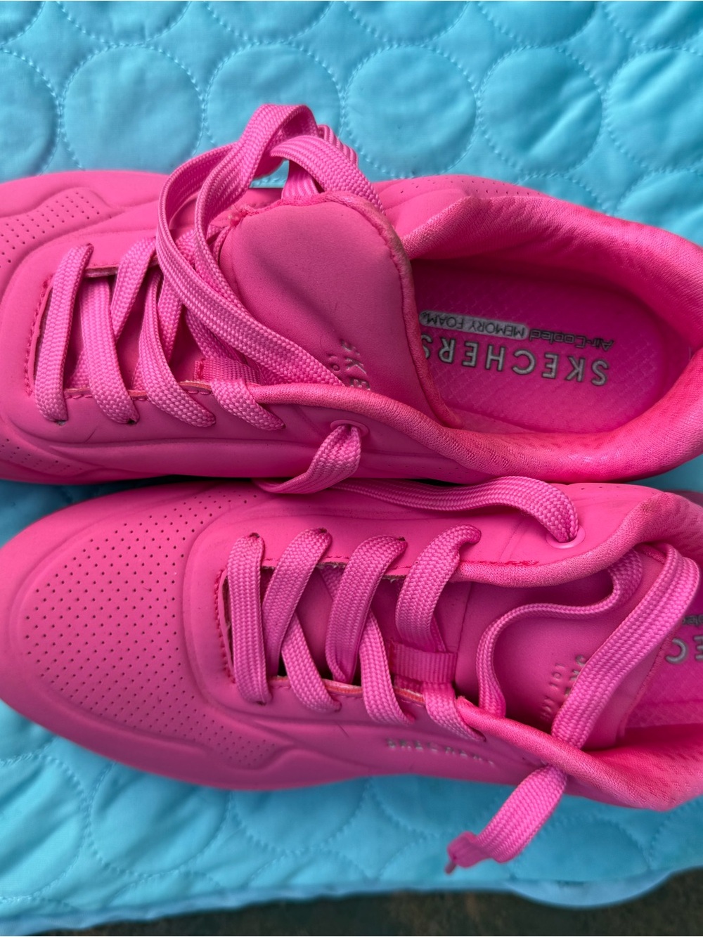 Skechers Hot Pink Women's Athletic Sneakers sz 7-1/2 - Picture 2 of 7